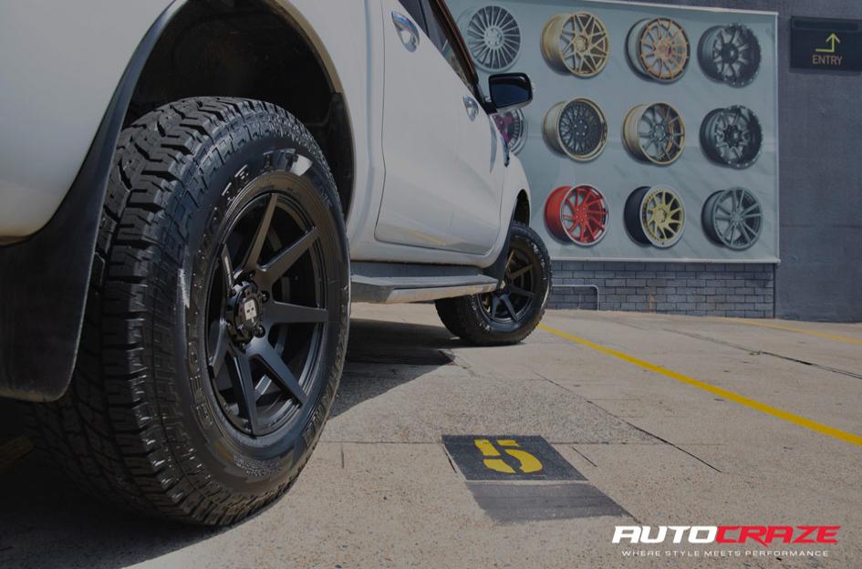FORD RANGER AVALANCHE MATTE BLACK FRONT MILLED