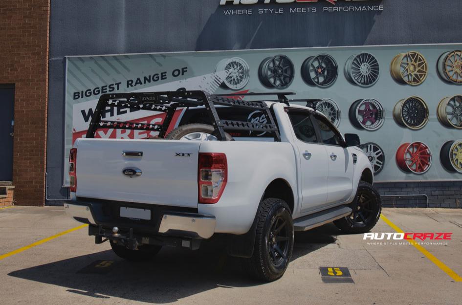 FORD RANGER AVALANCHE MATTE BLACK FRONT MILLED