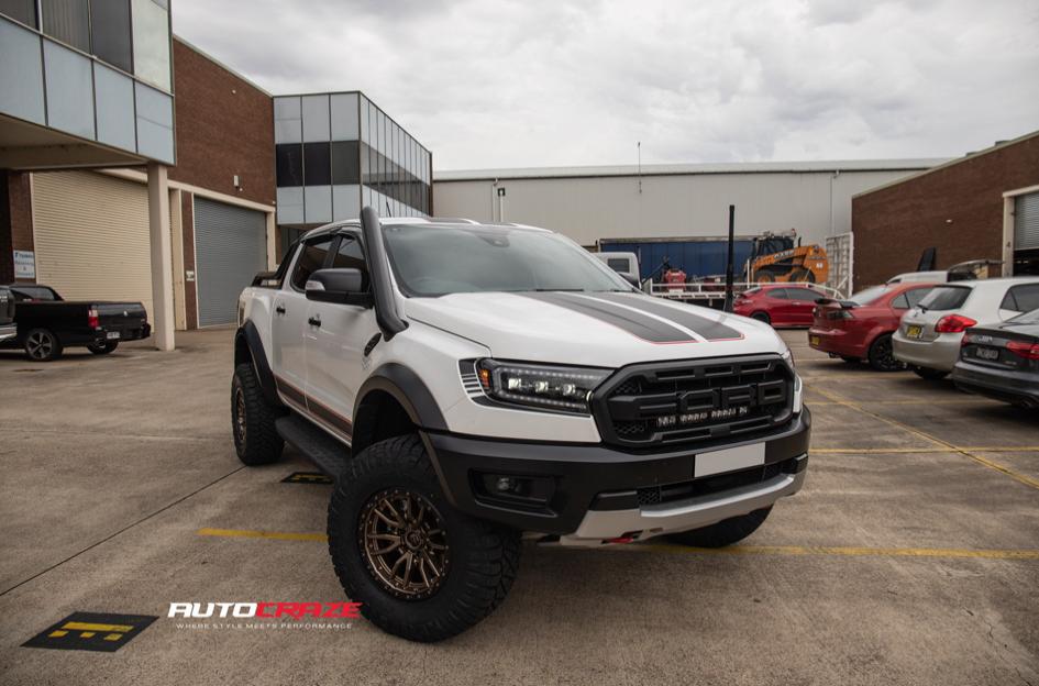 FORD RANGER RAPTOR REBEL MATTE BRONZE BLACK LIP