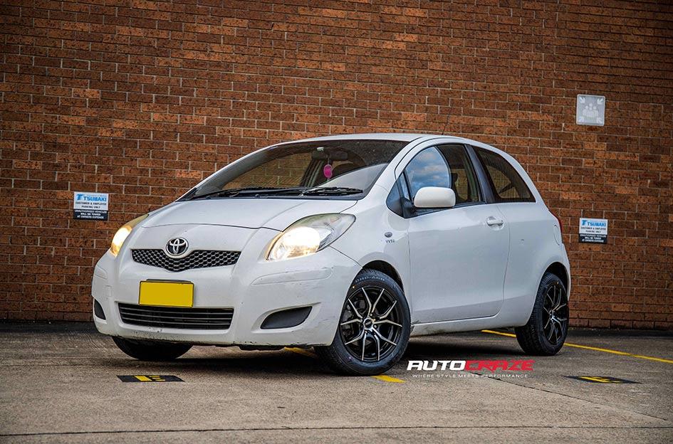 TOYOTA YARIS VENOM BLACK MACHINED FACE