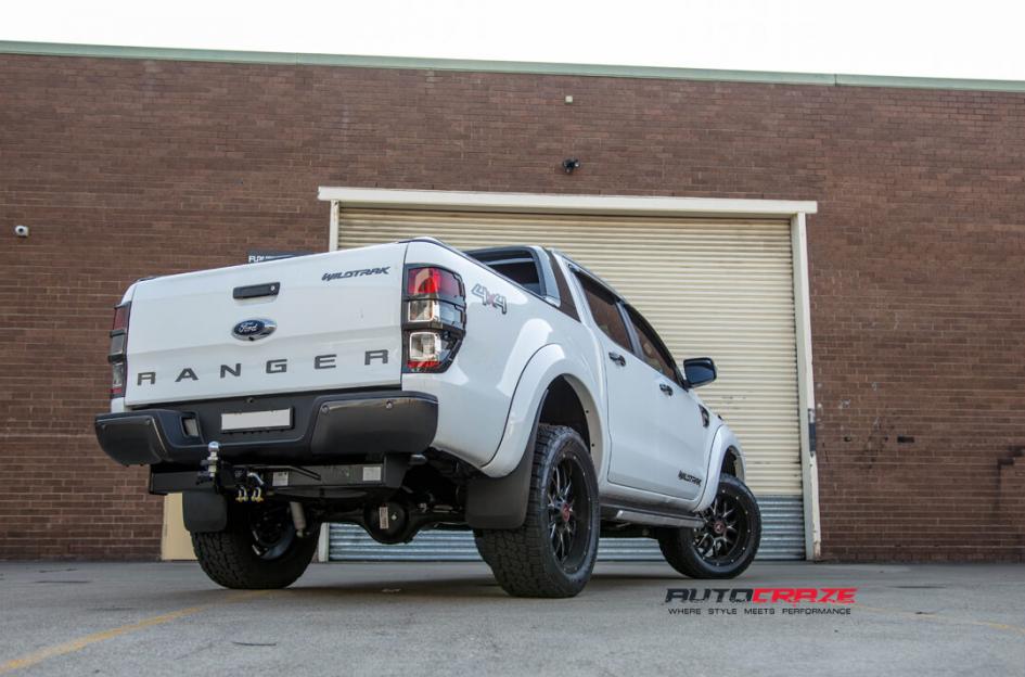 FORD RANGER AB807 SATIN BLACK MILLED