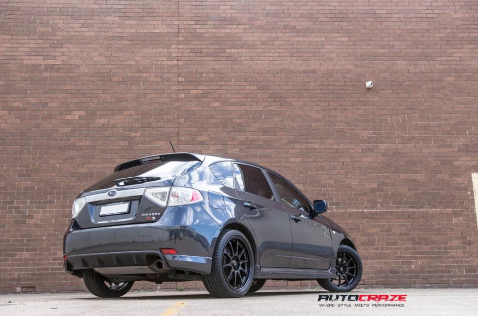 SUBARU IMPREZA ROTATE MATTE BLACK 