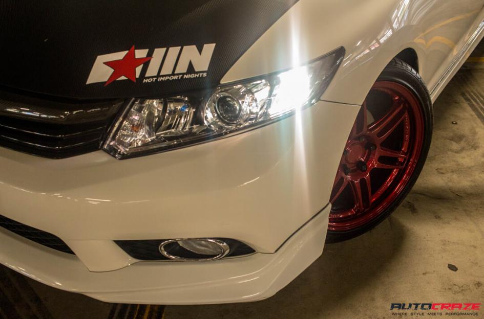 HONDA CIVIC 5 STUD SF01 SATIN BLACK