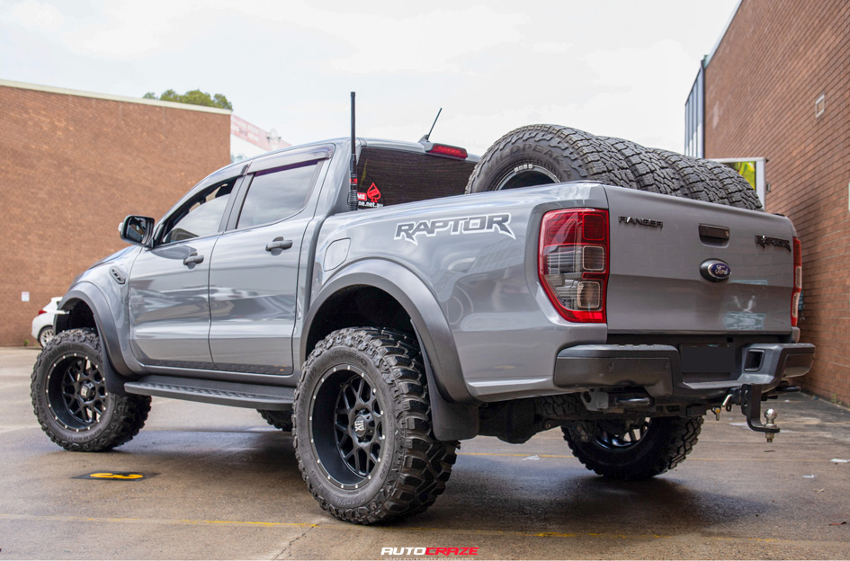 FORD RANGER RAPTOR NEXT GEN KMC GRENADE SATIN BLACK