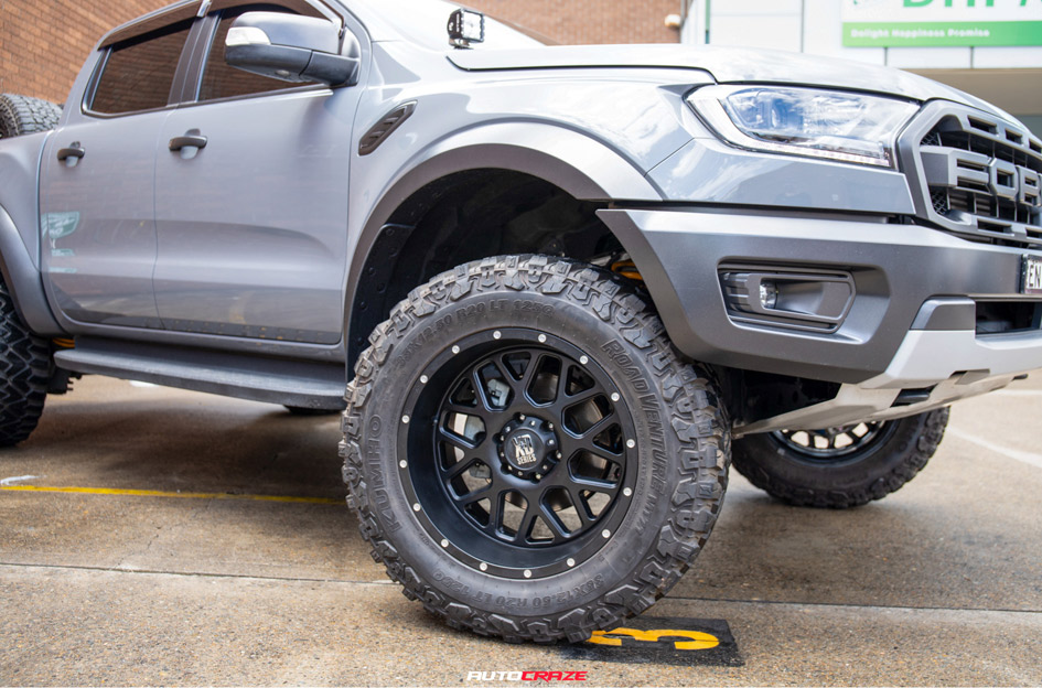 FORD RANGER RAPTOR NEXT GEN KMC GRENADE SATIN BLACK