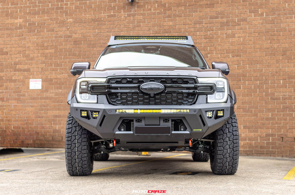 FORD EVEREST NEXT GEN KMC AZTEC MATTE BLACK W/ GLOSS BLACK LIP