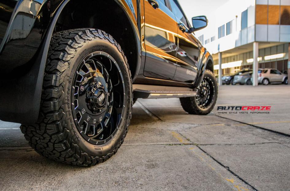 FORD RANGER GD03 GLOSS BLACK MILLED ACCENTS