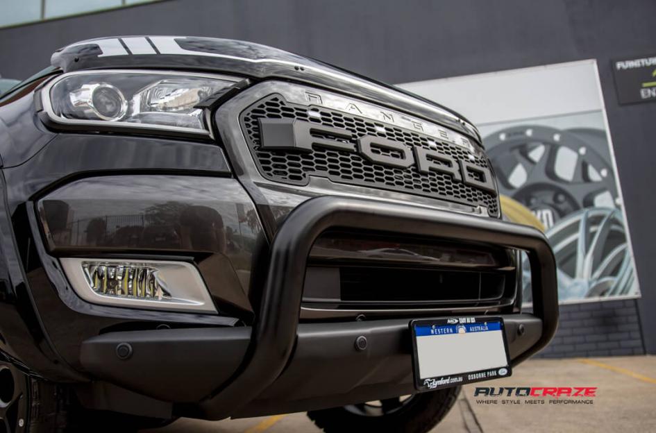 FORD RANGER GD08 MATTE BLACK MILLED ACCENTS
