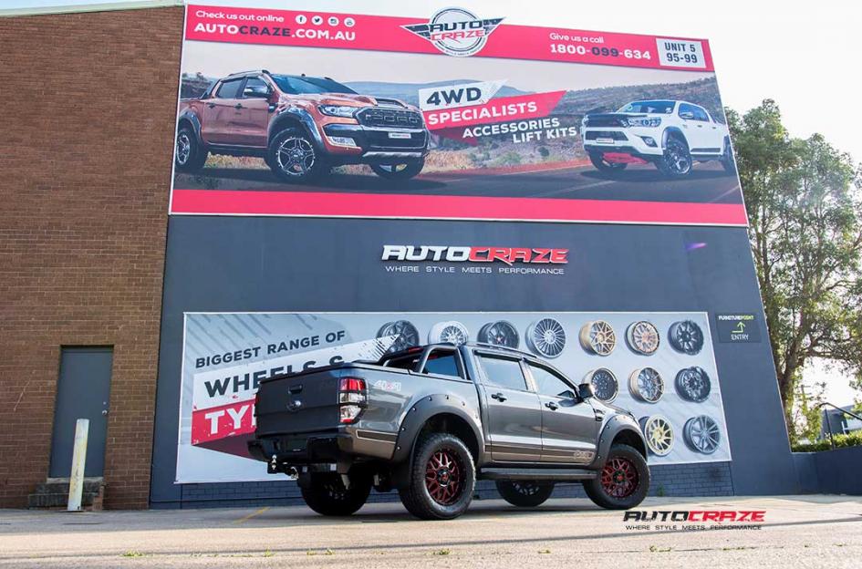 FORD RANGER GRENADE XD SATIN BLACK WITH RED MILLED