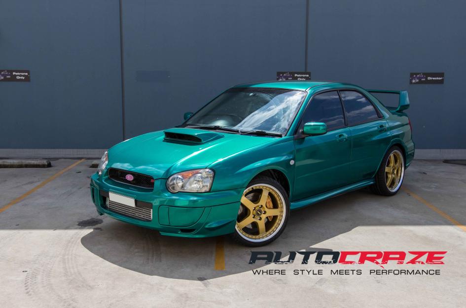 SUBARU WRX FR 1 GOLD POLISH LIP