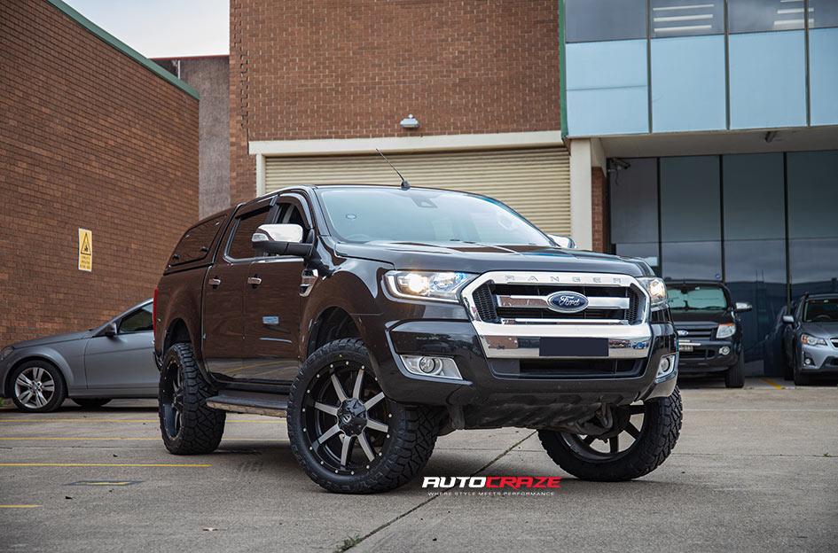 FORD RANGER MAVERICK BLACK MACHINED FACE