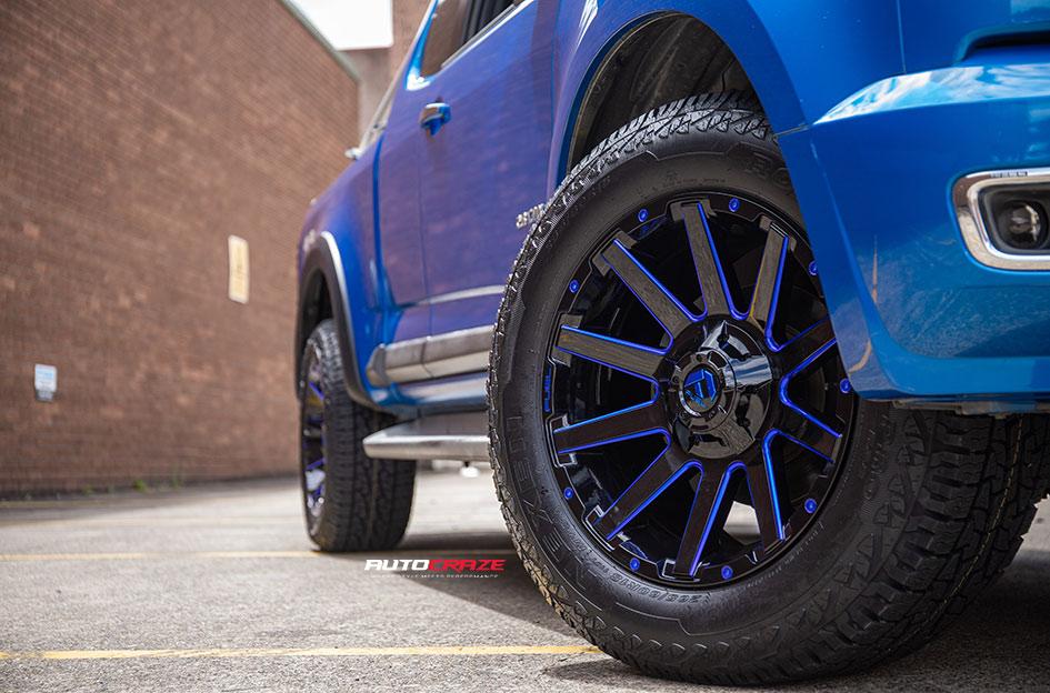 HOLDEN COLORADO CONTRA GLOSS BLACK BLUE TINTED CLEAR