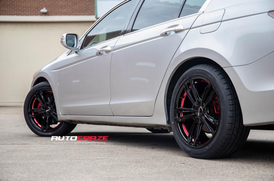 HONDA ACCORD REDBACK PIANO BLACK RED UNDERCUT