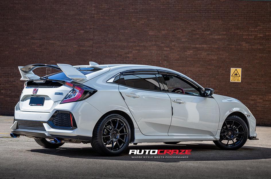 HONDA CIVIC 5 STUD RAIJIN DARK GUNMETAL