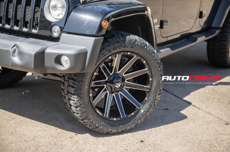 JEEP WRANGLER CONTRA MATTE BLACK MILLED