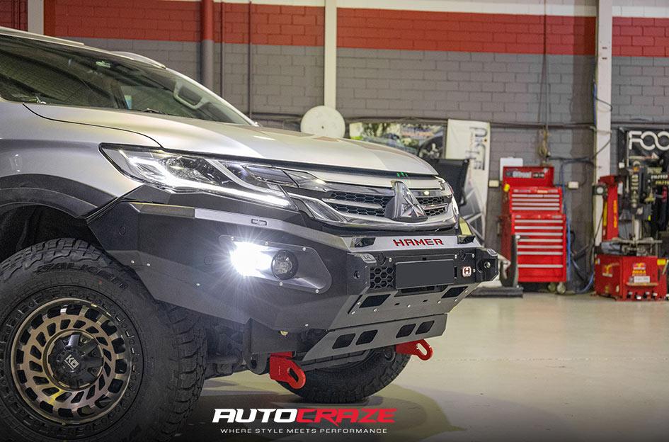 MITSUBISHI PAJERO SPORT ZOMBIE SATIN BLACK MACHINED BRONZE TINT