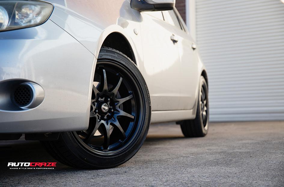 SUBARU IMPREZA ROTATE MATTE BLACK 