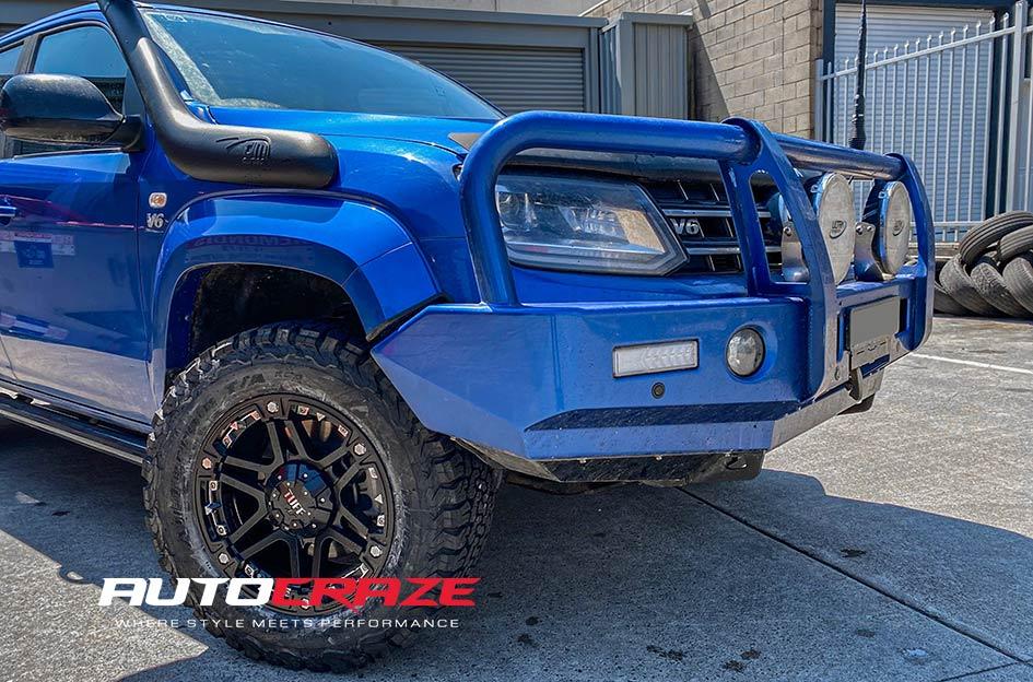 VOLKSWAGEN AMAROK T01 SATIN BLACK WITH CHROME INSERTS