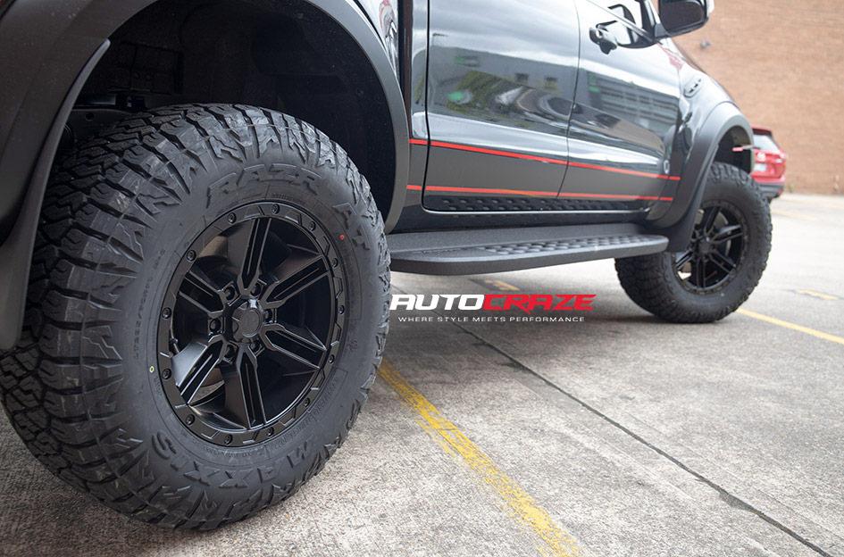 FORD RANGER RAPTOR RAILCAR 6 SATIN BLACK