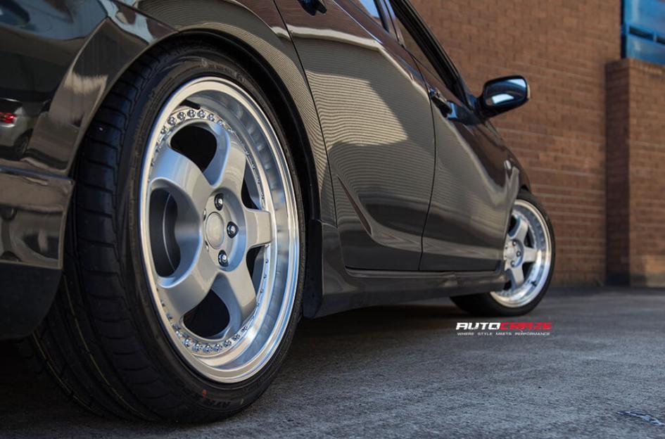 TOYOTA CALDINA RS1 SILVER MACHINED LIP