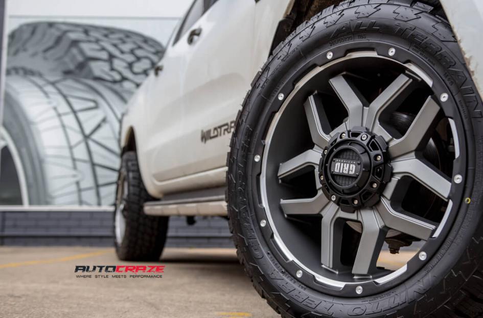 FORD RANGER GD07 MATTE ANTHRACITE MILLED WITH BLACK LIP