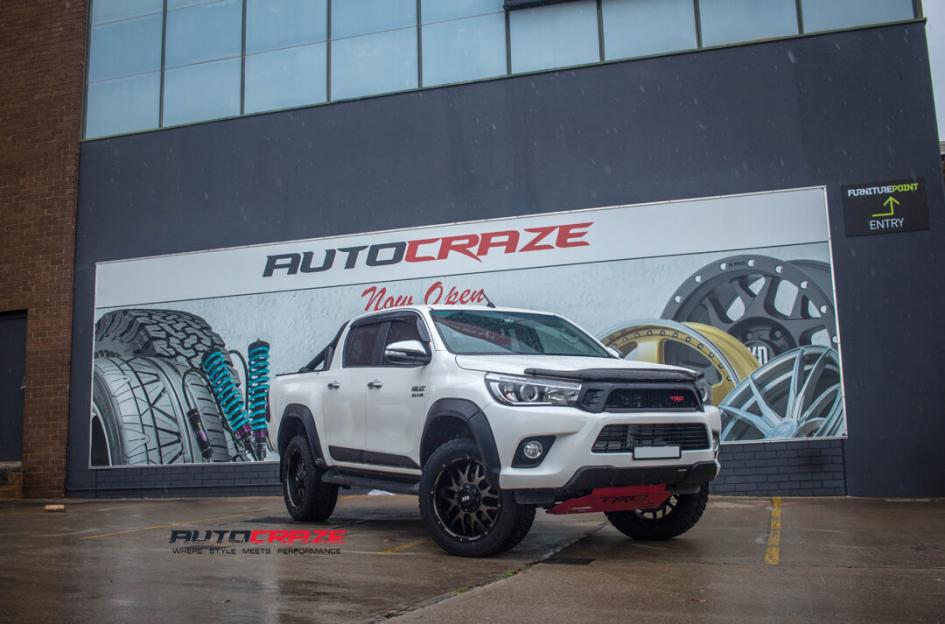 TOYOTA HILUX N80 4WD GD02 MATTE BLACK MACHINED FACE 