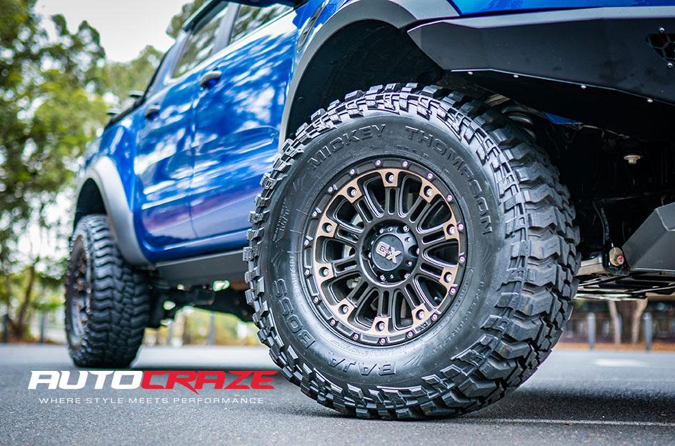 FORD RANGER RAPTOR HOSS XD II SATIN BLACK DARK TINT