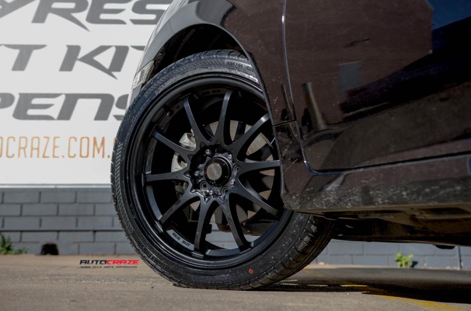 HONDA CIVIC 5 STUD ROTATE MATTE BLACK