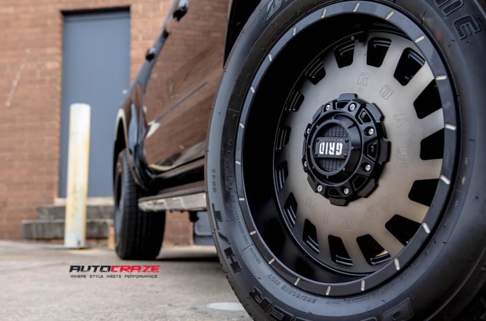 FORD RANGER GD03 MATTE BLACK MACHINED FACE WITH DARK MATTE TINT