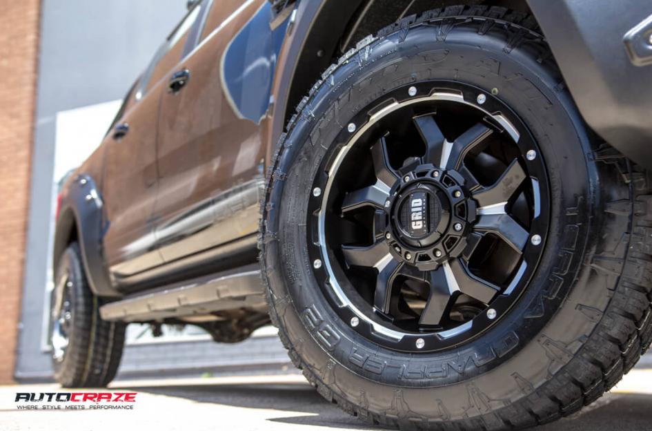 FORD RANGER GD07 MATTE BLACK MILLED