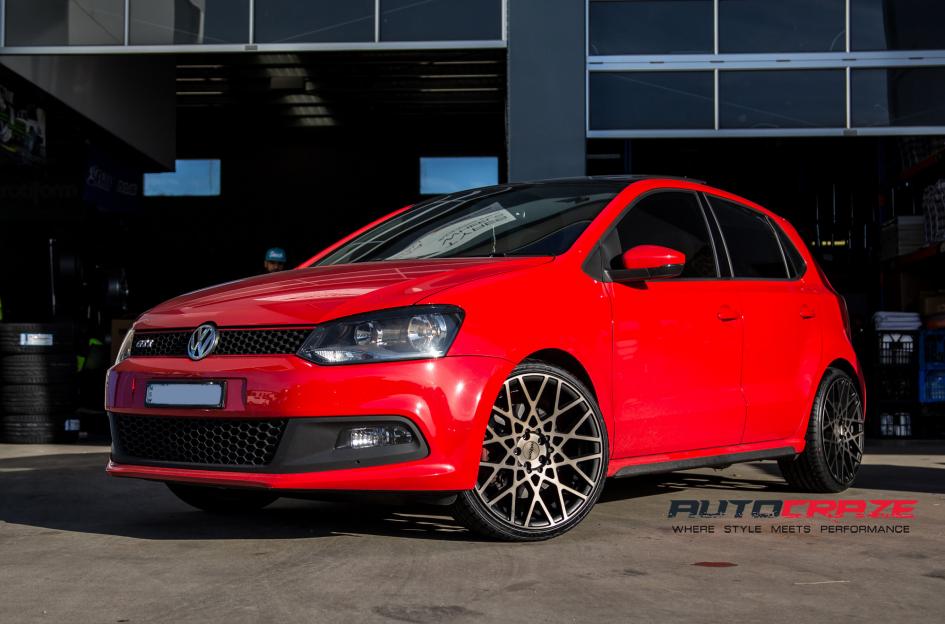 VOLKSWAGEN POLO BLQ MATTE BLACK TINTED FACE