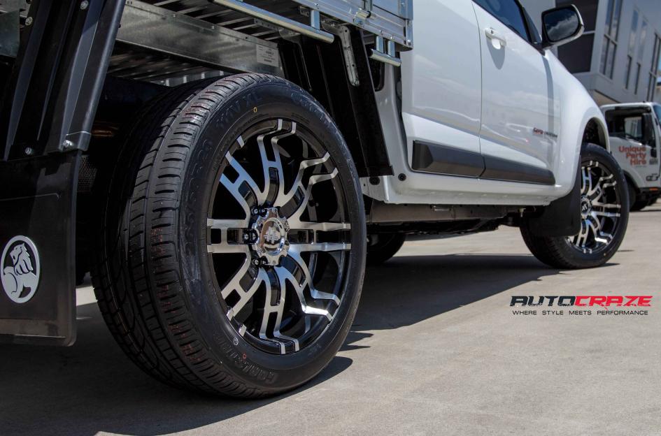 HOLDEN COLORADO HE835 GLOSS BLACK MACHINED FACE