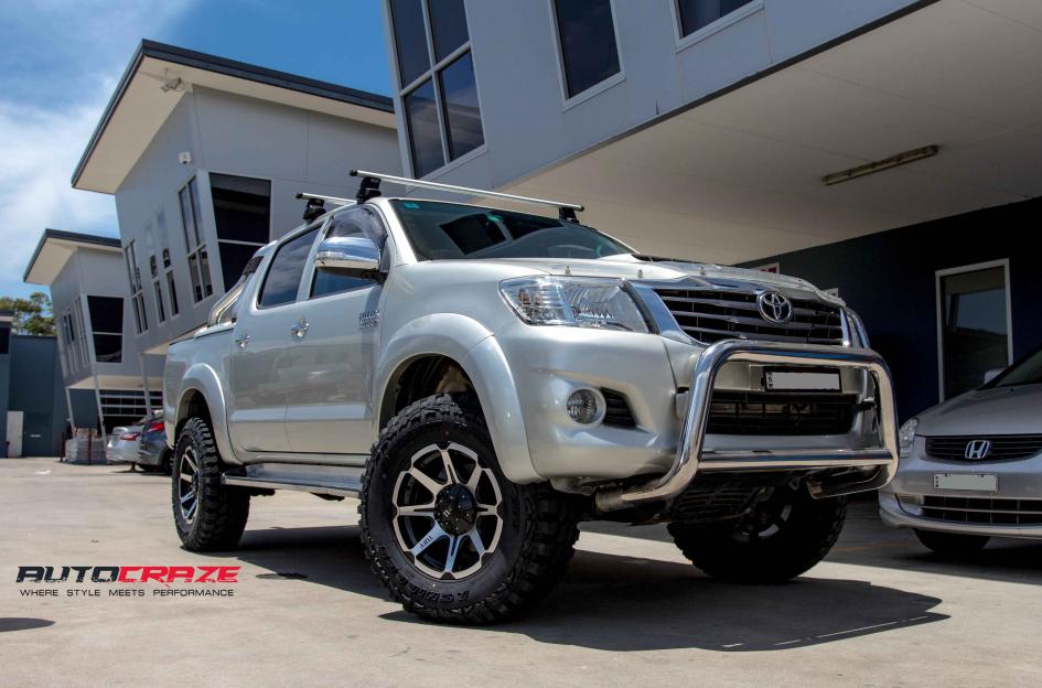 TOYOTA HILUX N70 4WD T05 SATIN BLACK MACHINED FACE