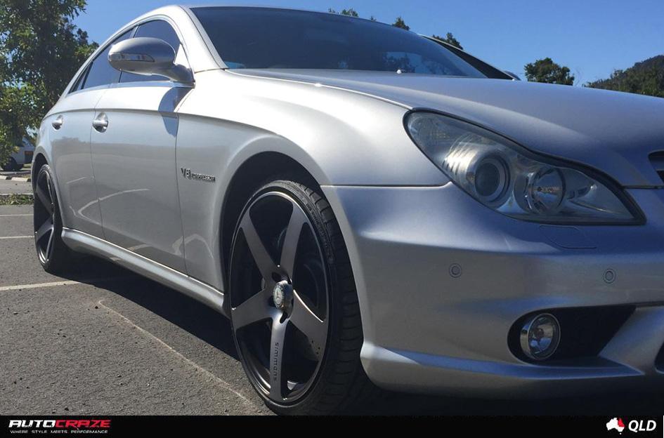 MERCEDES CLA CLASS FRC BLACK MACHINED WITH DARK TINT