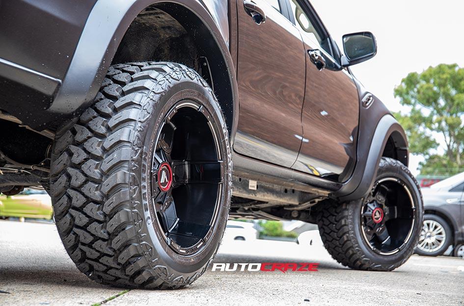 FORD RANGER AB811 SATIN BLACK GLOSS INSERTS