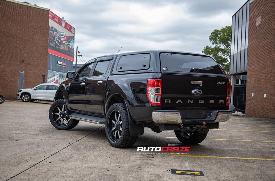 FORD RANGER MAVERICK BLACK MACHINED FACE
