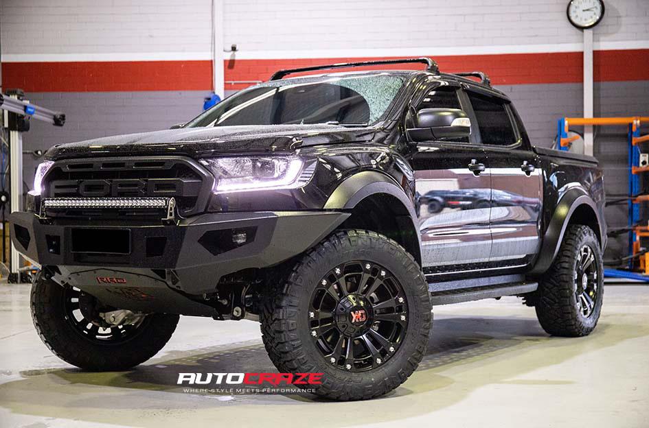 FORD RANGER RAPTOR MONSTER XD MATTE BLACK