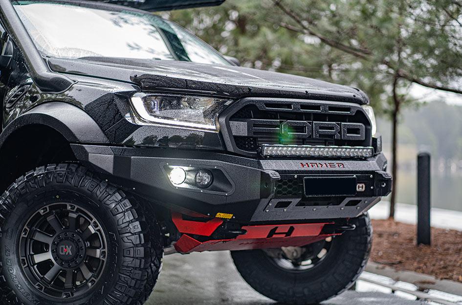 FORD RANGER RAPTOR GAUNTLET XD852 SATIN BLACK GRAY TINT