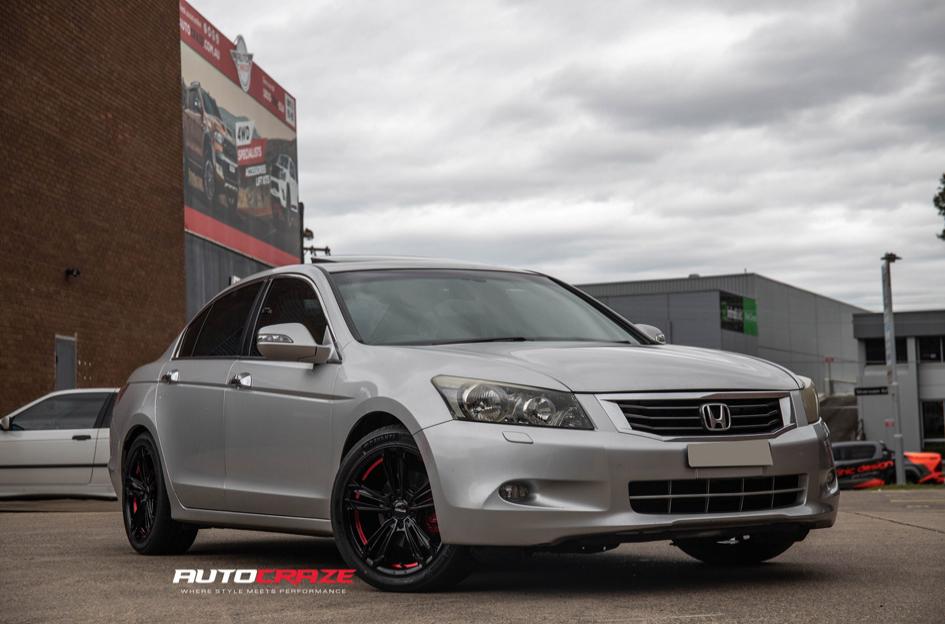 HONDA ACCORD REDBACK PIANO BLACK RED UNDERCUT