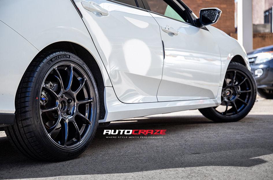 HONDA CIVIC 5 STUD RAIJIN DARK GUNMETAL