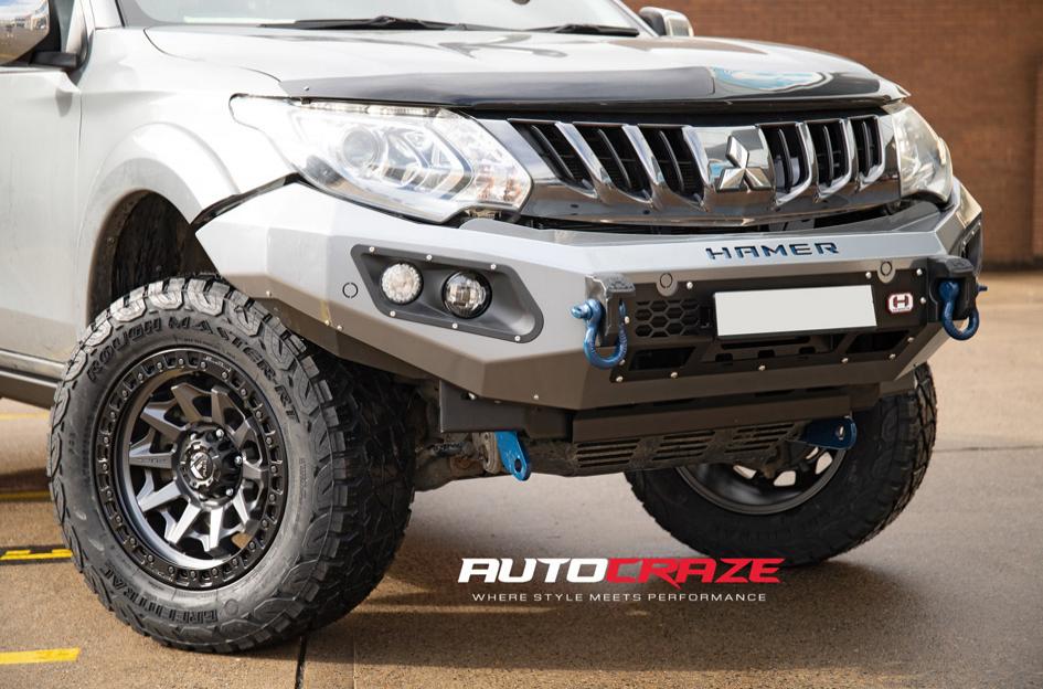 MITSUBISHI TRITON COVERT MATTE ANTHRACITE BLACK RING
