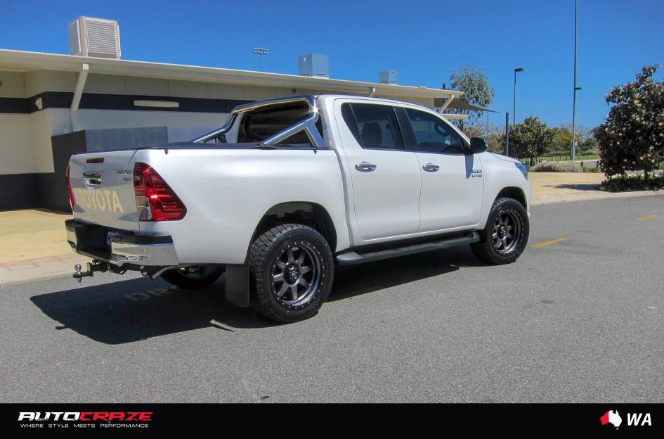TOYOTA HILUX N80 4WD TROPHY MATTE ANTHRACITE WITH BLACK RING 4