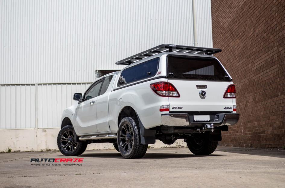 MAZDA BT 50 VAPOR BLACK MACHINED WITH DARK TINT