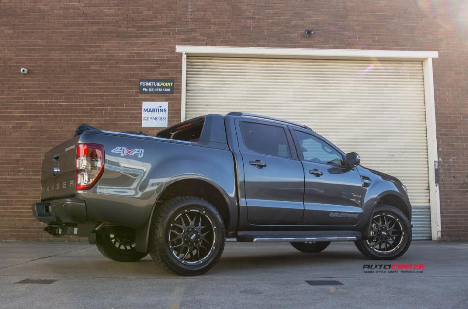FORD RANGER GD02 MATTE BLACK MILLED ACCENTS