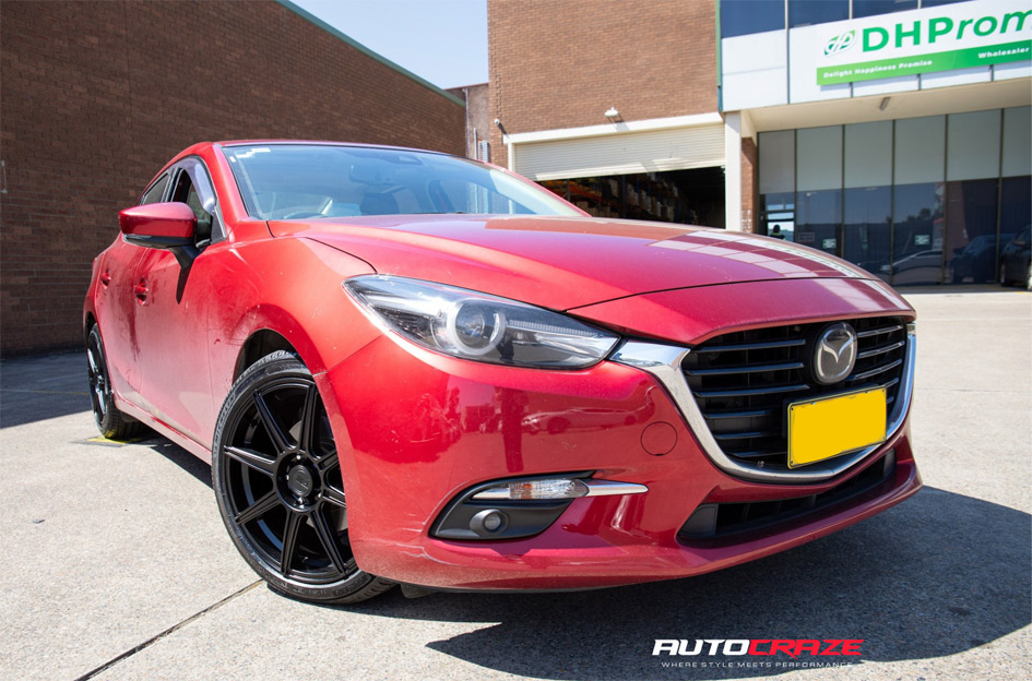 MAZDA 3 MOTEGI RACING MR142 CS8 SATIN BLACK