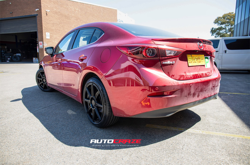 MAZDA 3 MOTEGI RACING MR142 CS8 SATIN BLACK