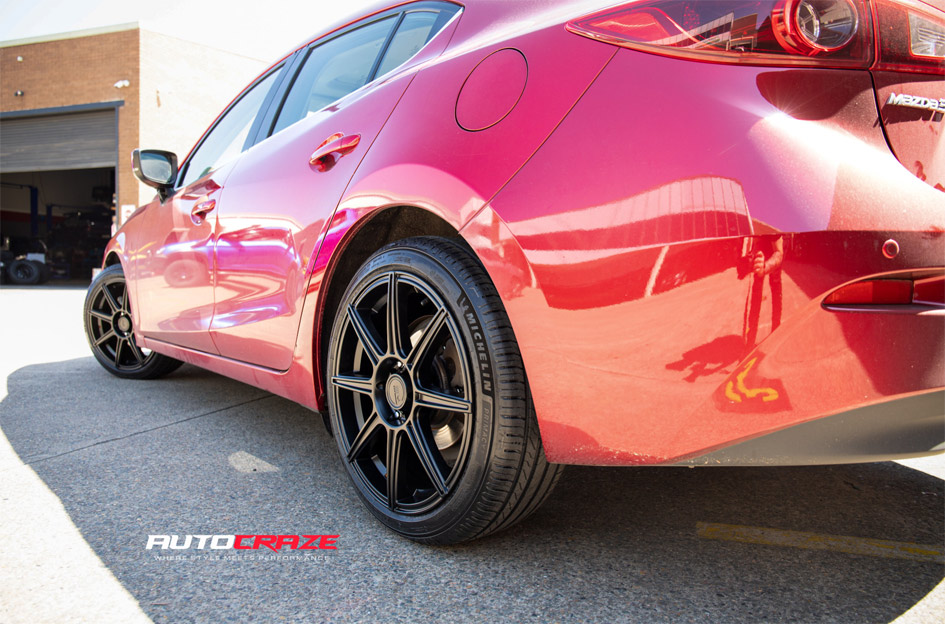 MAZDA 3 MOTEGI RACING MR142 CS8 SATIN BLACK