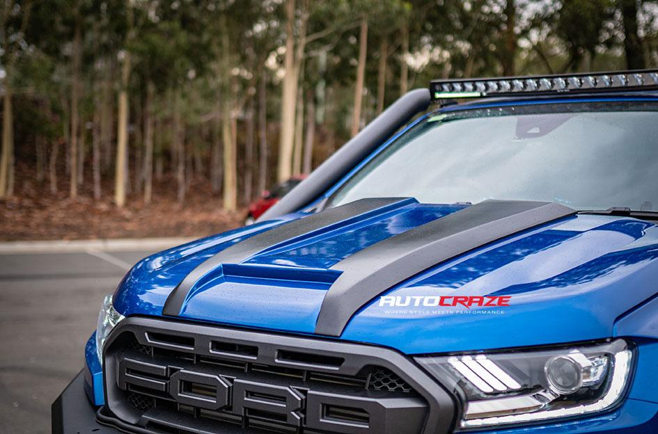FORD RANGER RAPTOR HOSS XD II SATIN BLACK DARK TINT