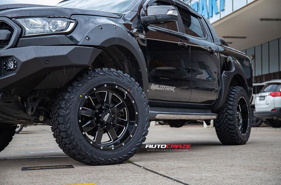FORD RANGER MO962 GLOSS BLACK MILLED ACCENTS
