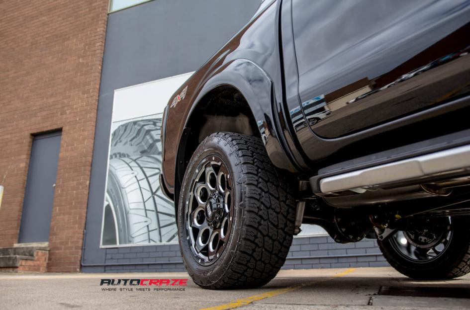 FORD RANGER GD08 MATTE BLACK MILLED ACCENTS